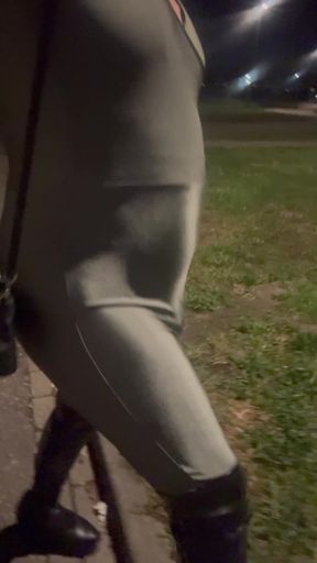 Public walk like a real sissy whore