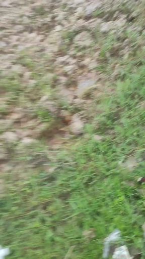 Indian Anal masturbation at outdoor roadside