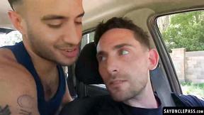 ”Talex Madriz gives Matt Vi a good shaft ride after an intense blowjob”