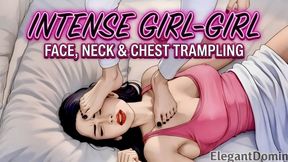 Intense Lesbian Throat Standing – Face, Neck & Chest Trampling Animation