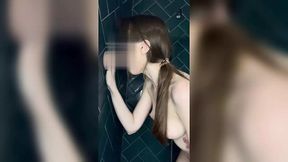 Sexy blowjob from a brunette for you