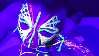 Blacklight mom Sucking Off Penis