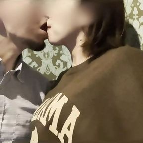 (Personal shooting) Blowing out of flirting with Ka ○ Oke / Japan amateur couple / Ejaculation in the mouth