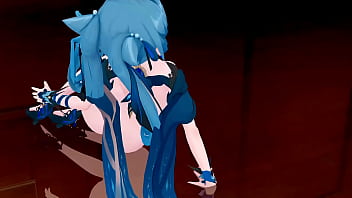 Genshin Impact Keqing Undress Dance And Nude Sex With Kaedehara Kazuha Hentai Mmd 3D Blue Hair