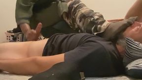 Miss Paisley’s stinky feen in grey nylons pov2
