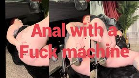 Anal with fuck machine