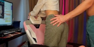 He Ripped off My Pajama Pants and Fucked Me in Doggy While We Watched Porn