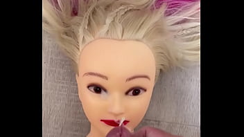 Cum on dolls face