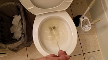 Desperate long pee after holding it