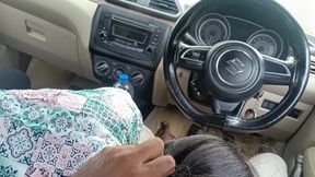 office manager enjoying hot Romance with married colleague inside car part 3