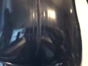 Locked rubber gimp in full rubber