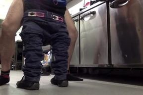 Two juicy rods plow Bb In The Kitchin Where One Works As