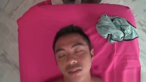 Lucky guy gets ass oiled and fucked deep