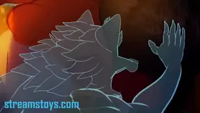 Chubby Furry Guys Enjoy Public Gay Blowjob By The Campfire