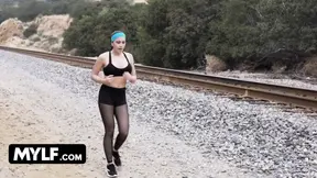 Hot tattooed milf Cassandra Cain and fit Katya Rodriguez share young cock in steamy FFM threesome