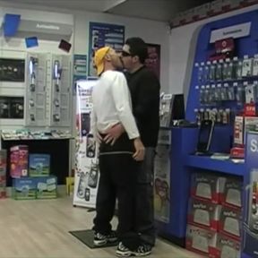 Fucked by the phone seller in the shop