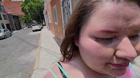 doing cumwalks with lots of thick cum on my face, through the city with lots of people watching me, is what i always want