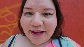 doing cumwalks with lots of thick cum on my face, through the city with lots of people watching me, is what i always want