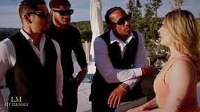 unexpected 3 bbc gangbang during photoshoot,irish snowbunny tina snow pissed on & destroyed full