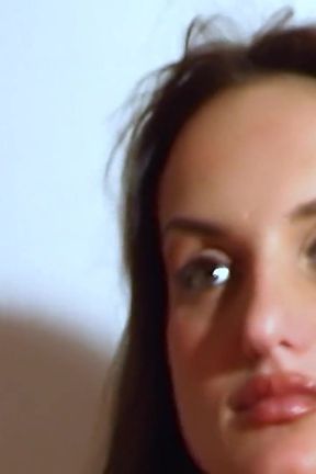 Andy-brown: Pretty Petite Brunette Andy Brown Doing a Hot Striptease on the Bed
