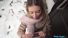 Spanish Blonde's Naughty Public Play Fuels Wild Passionate Heat