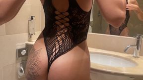 Italian Receptionist Gets Fucked on Camera in Hotel Bathroom