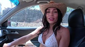 She was wondering around the local woods but got lost. Good thing she met this stranger