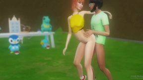 Pokemon's Wet and Misty session with Big Cock Action