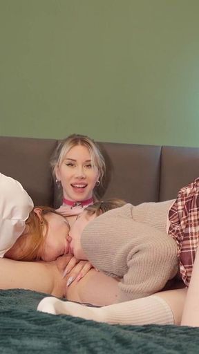Two Girls Caught a Trans Masturbating and Helped Her