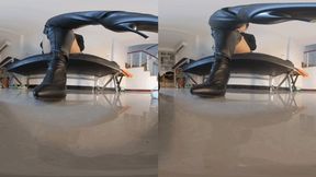 3DVR180 ERER POV over-the-knee boots dominate