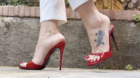 Teasing you with high heels - Goddess Grazi