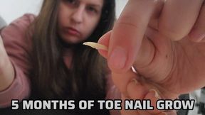 Cutting My Long Toenails After 5 Months – Thick Nail Clipping Close-Up, Foot Grooming Fetish, Real Toe Trimming with Camera Focus on Growth and Thickness