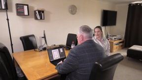 Boss Fucks Employee over table - Bambi