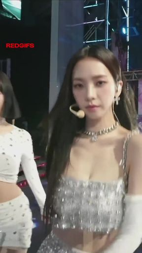 Korean celebrity K-pop star shows off her sexy moves in a cute performance