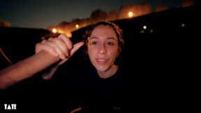 Slutty Teenie Get Risky Public Facial