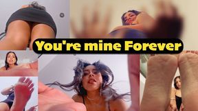 YOU'RE MINE FOREVER - Giantess Enola - tiny man point of view, feet, sit crush, foot crush 4K