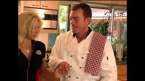 Randy Spears' big cock pounds busty blonde's large vagina