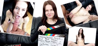 GERMAN SCOUT - Redhead Teen Peach Delina