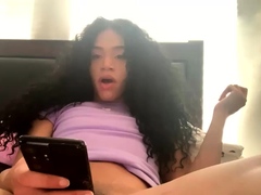 Solo ebony masturbation shemale cumming