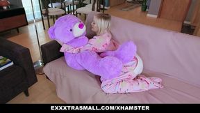 Tiny Titty Blonde Gets Wrecked By Massive Dick&#x1F32D;