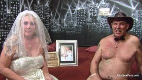 Dirty honeymoon debauchery: bride, bridesmaid, and a dozen studs, cum-filled chaos ensues