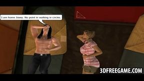 In this 3D game play these is a big tit blonde camper