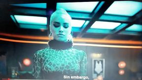 Lali Esposito mostrando lo gatita que es