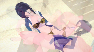 (3D Hentai)(Lesbian)(Seven Deadly Sins) Merlin x Elizabeth Liones