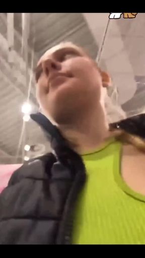 Walking with Vibrator in Pussy in the Public