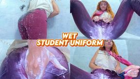 Wet student uniform - Lissa