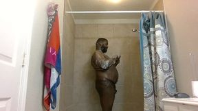 Mid-day sexy soapy shower