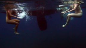 Submerged Hot Babes Underwater