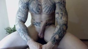 Tattooed Muscle Jerk