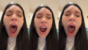 slow motion yawning fetish
